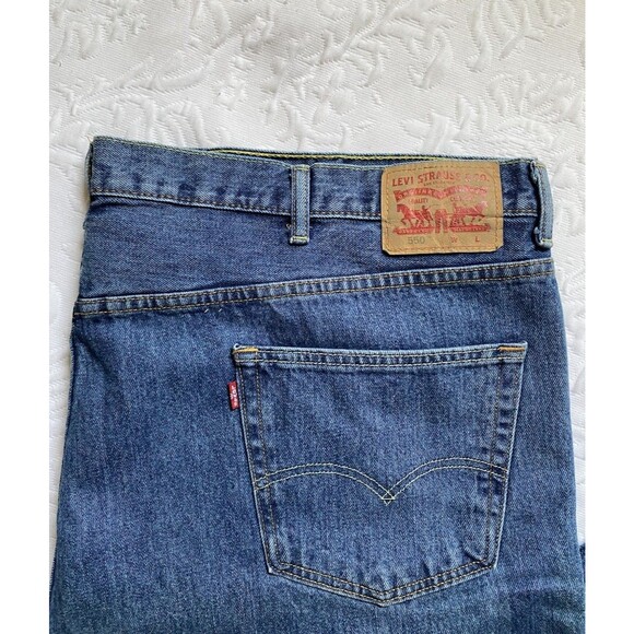 Levis 550 Jeans Mens 52X30 Big Tall Blue Relaxed Denim Red Tab - Picture 11 of 12